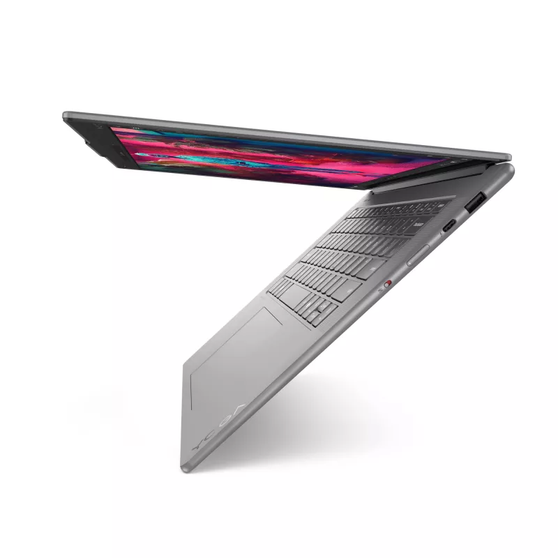 Lenovo Yoga plonas 7 15ILL9 Copilot+ PC Intel Core Ultra 7 256V Nešiojamasis kompiuteris 38.9 cm (15.3 col.) 2.8K 16 GB LPDDR5x-SDRAM 1 TB SSD Wi-Fi 7 (802.11be) Windows 11 Home German Pilka