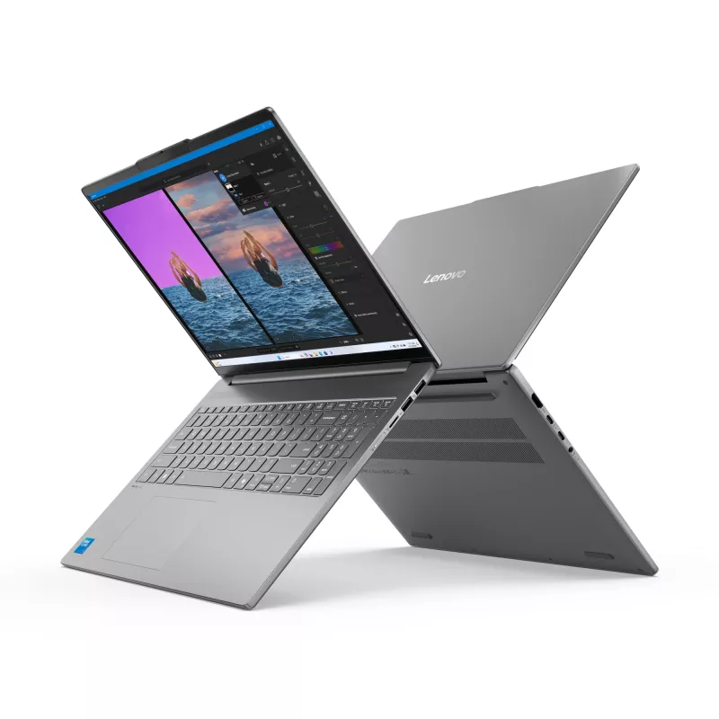 Lenovo IdeaPad plonas 5 16IRH10R Intel Core 7 240H Nešiojamasis kompiuteris 40,6 cm (16 colių) WUXGA 32 GB DDR5-SDRAM 1 TB SSD Wi-Fi 7 (802.11be) Windows 11 Home vokiška pilka