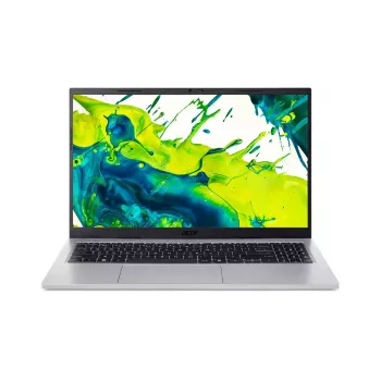 Nešiojamas kompiuteris Acer Aspire Go 15 AG15-72P-55UU — Intel Core 5 120U, 15.6 col. FHD, 16 GB DDR4, 512 GB SSD, Wi‑Fi 6, Windows 11 Home, sidabrinis