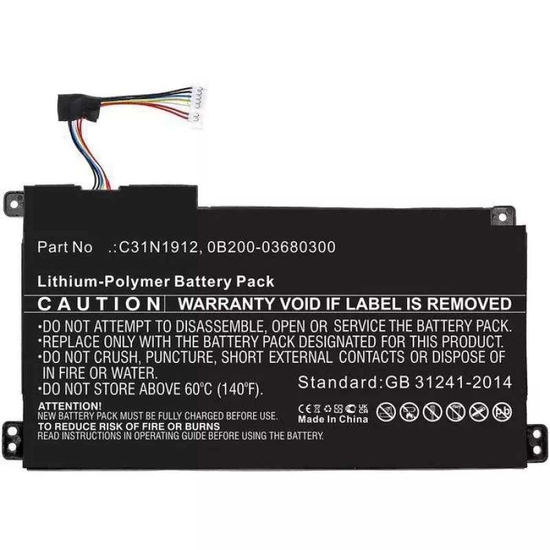 CoreParts 0B200-03680200-CP nešiojamojo kompiuterio atsarginė dalis Baterija