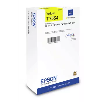 Epson rašalo kasetė XL Geltona, Didelės (XL) talpos, Geltona, Pigmentinis rašalas, 1 vnt.