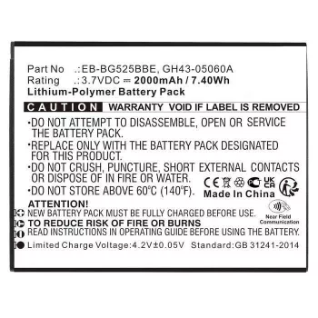 Išmaniojo telefono baterija CoreParts GH43-05060A-CP 3,7 V 2000 mAh Li-Pol 7,40 Wh
