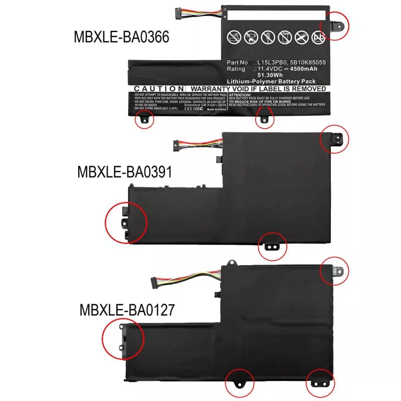 CoreParts MBXLE-BA0127 nešiojamojo kompiuterio atsarginė dalis Baterija