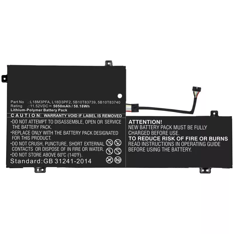 CoreParts MBXLE-BA0242 nešiojamojo kompiuterio atsarginė dalis Baterija