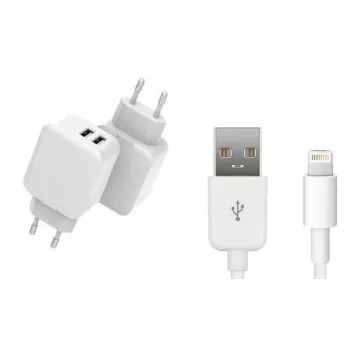 CoreParts MBXUSB-AC0007 mobiliojo įrenginio įkroviklis Išmanusis telefonas Balta AC Vidaus