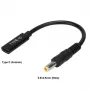 CoreParts MBXUSBC-CO0005 laido lyties keitiklis USB C 5,5*2,5 mm juodas