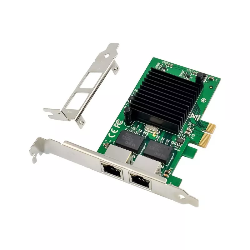 Tinklo plokštė MicroConnect MC-PCIEX1-82575 PCIe x1 Intel 82575 Ethernet adapteris