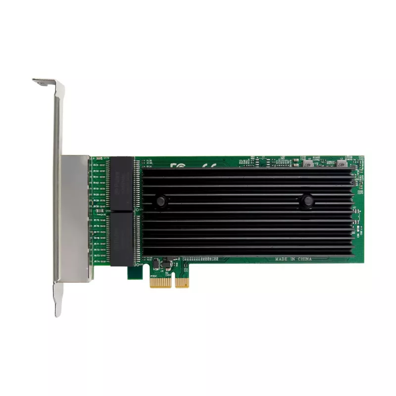 PCIe x1 tinklo plokštė MicroConnect MC-PCIEX1-82575-Q su Intel 82575 valdikliu