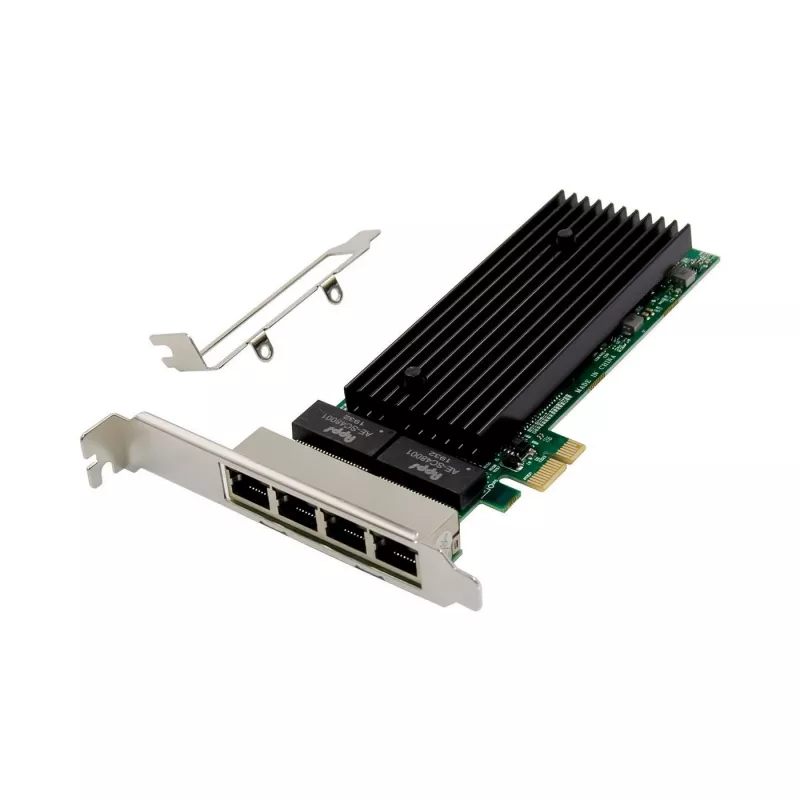 Tinklo plokštė MicroConnect MC-PCIEX1-82576-Q PCIe x1 dviejų prievadų Ethernet 82576