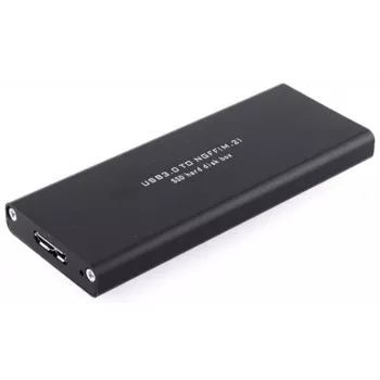 CoreParts MSUB4300 saugojimo diskų dėklas HDD/SSD dėklas Juodas M.2