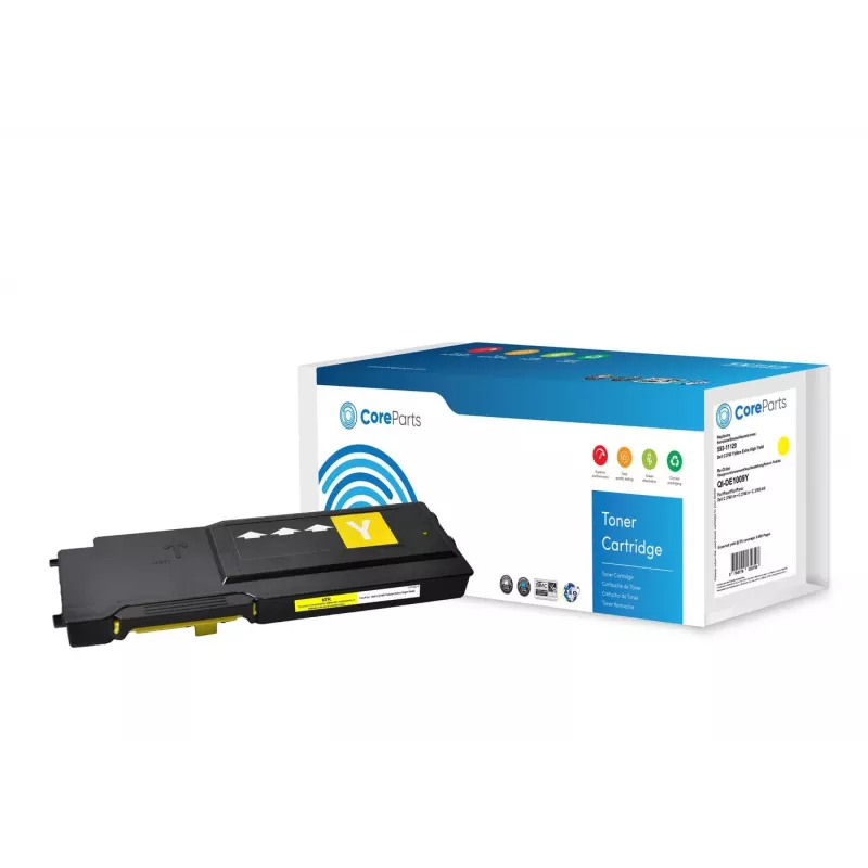 CoreParts QI-DE1009Y tonerio kasetė 1 vnt. suderinama geltona