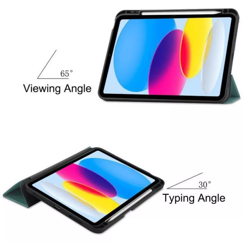 CoreParts TABX-IP10-COVER25 planšetės dėklas 27,7 cm (10,9 col.) Apverčiamas dėklas Žalia
