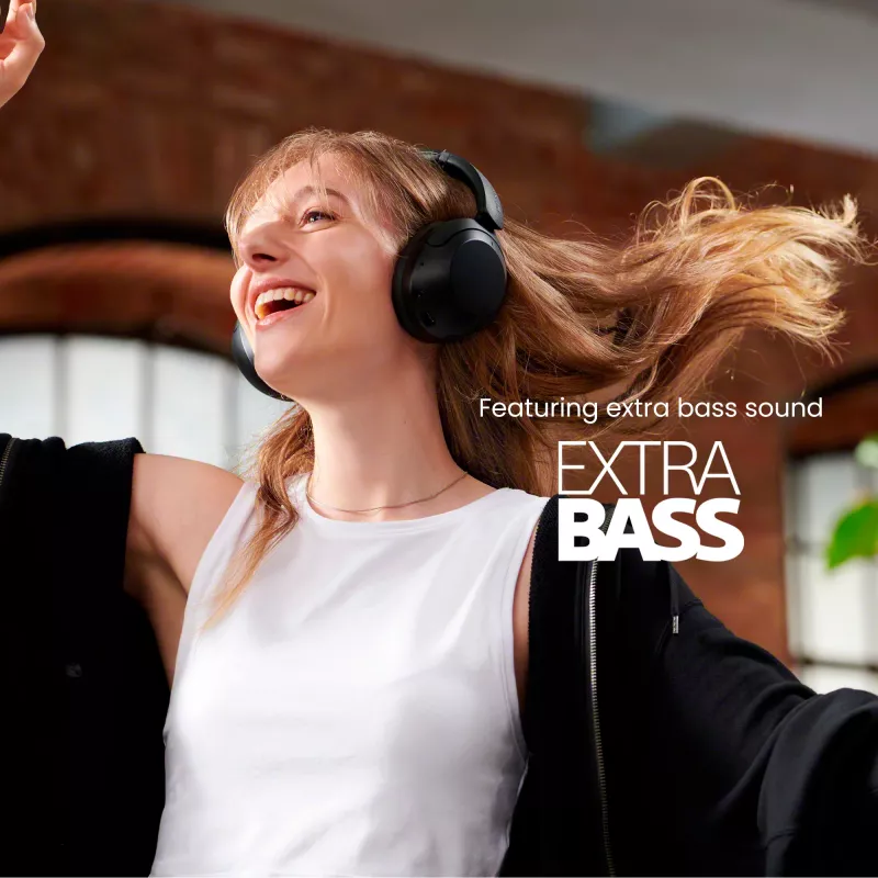 Sony WH-XB910N - juoda, belaidės, skambučiai / muzika, 7 - 25000 Hz, 252 g, ausinės, juoda