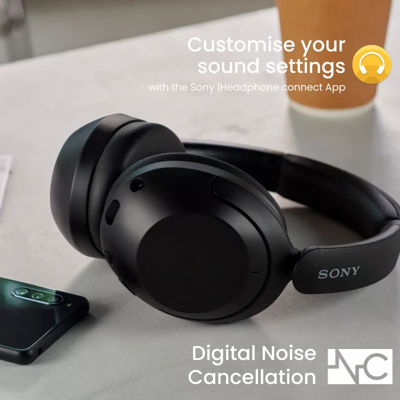Sony WH-XB910N - juoda, belaidės, skambučiai / muzika, 7 - 25000 Hz, 252 g, ausinės, juoda