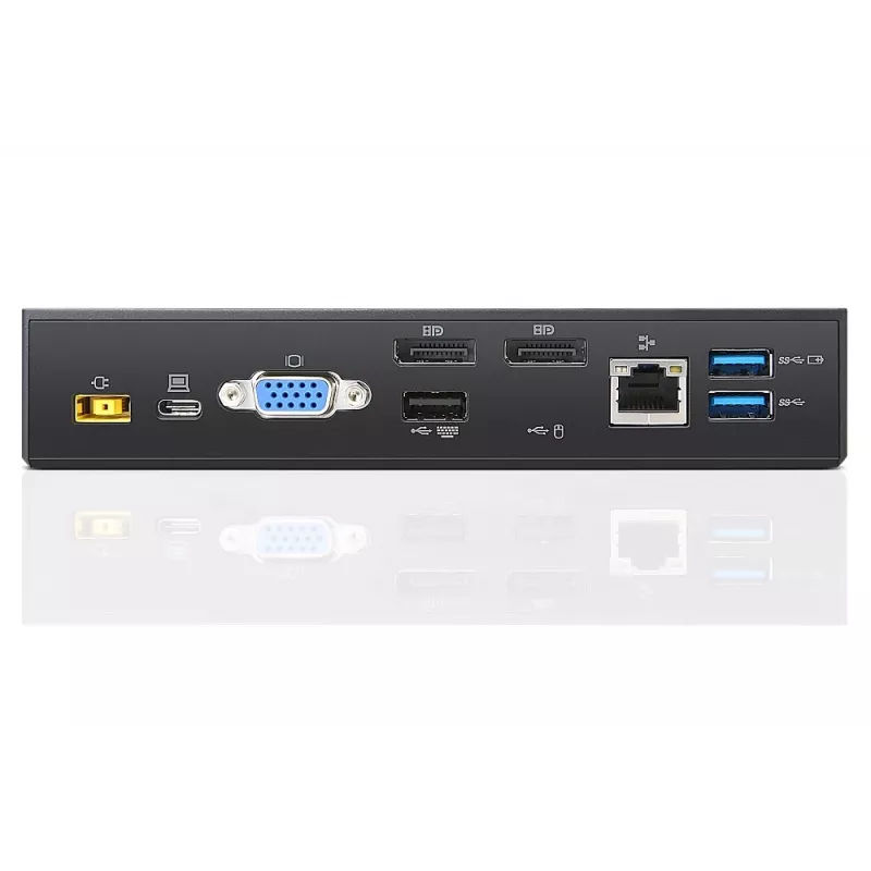 Lenovo 40A90090DK nešiojamojo kompiuterio dokas / prievadų replikatorius Laidinis USB 3.2 Gen 1 (3.1 Gen 1) Type-C Juodas