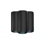 NETGEAR Orbi 970 serijos keturių dažnių juostų „WiFi 7“, 3 vnt. rinkinys, keturių dažnių juostų (2,4 GHz / 5 GHz-1 / 5 GHz-2 / 6 GHz) „Wi-Fi 6“ (802.11ax), juoda, vidinė