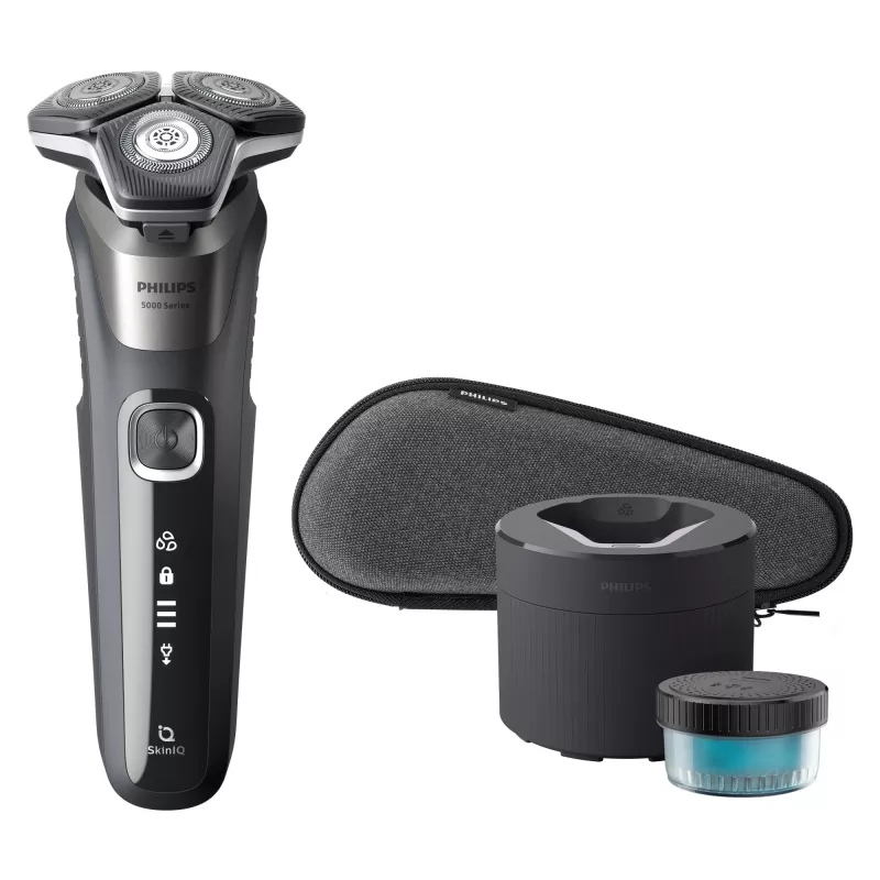 Elektrinis skutimosi peiliukas Philips SHAVER Series 5000 S5887/50 Šlapiam ir sausam skutimuisi su SteelPrecision peiliukais