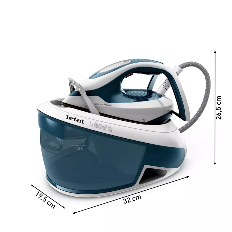 Tefal Express Power SV8111 1,8 l Durilium AirGlide Autoclean padas Mėlyna, Balta