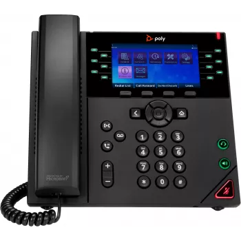 HP Poly Poly OBi VVX 450 12 linijų IP telefonas su PoE, IP telefonas, juodas, laidinis ragelis, 12 linijų, LED, 10,9 cm (4,3 colio)