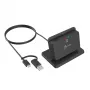 j5create JUR261 USB™ išmaniųjų kortelių / CAC skaitytuvo stovas, USB Type-A/USB Type-C, juodas, 95 g