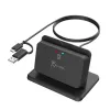 j5create JUR261 USB™ išmaniųjų kortelių / CAC skaitytuvo stovas, USB Type-A/USB Type-C, juodas, 95 g