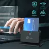 j5create JUR261 USB™ išmaniųjų kortelių / CAC skaitytuvo stovas, USB Type-A/USB Type-C, juodas, 95 g