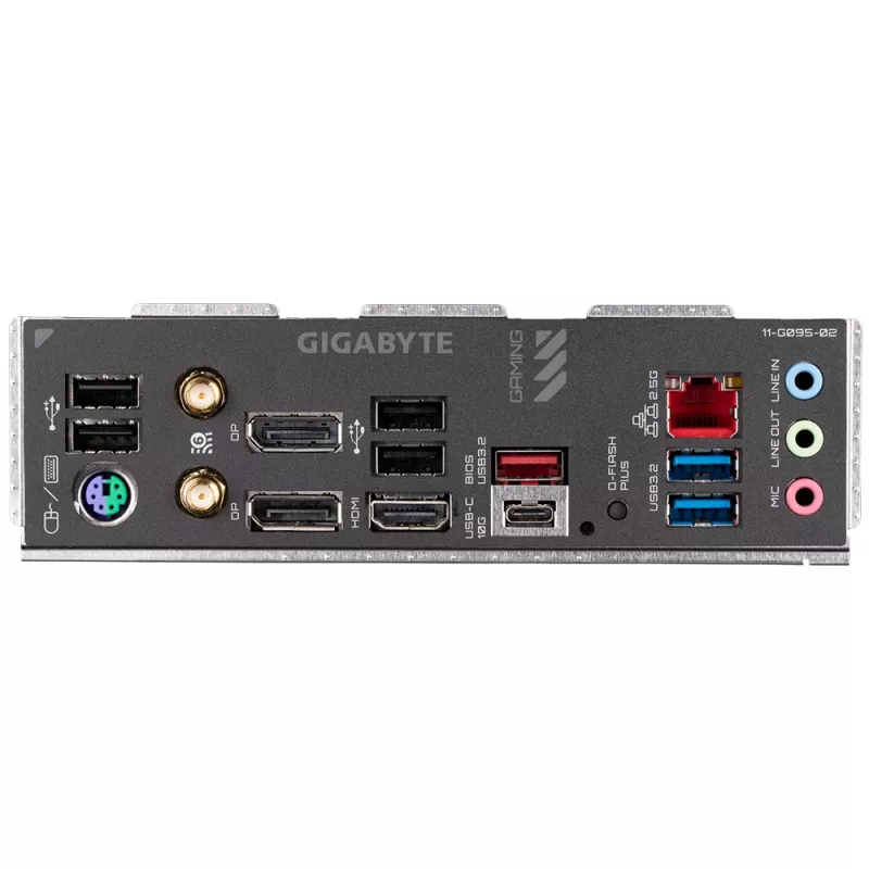 Pagrindinė plokštė GIGABYTE B650M GAMING X AX — AMD B650, Socket AM5, Micro ATX, DDR5, 4 DIMM, 2x M.2, Wi‑Fi 6E, 2.5GbE