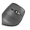 BakkerElkhuizen FastForward Pro pelė, dešiniarankiams, vertikalus dizainas, optinė, RF belaidė + Bluetooth + USB Type-C, 5000 DPI, juoda, pilka