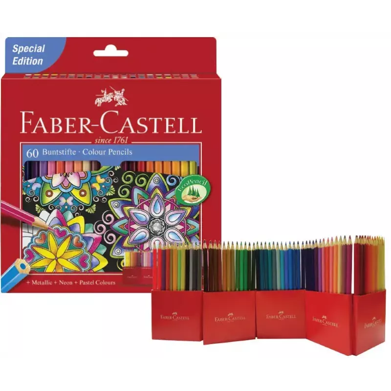 Spalvotų pieštukų rinkinys Faber-Castell 111260