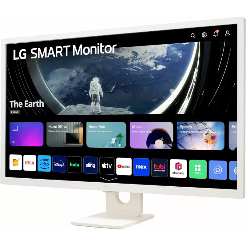 LG 32SR50F-W kompiuterio monitorius 80 cm (31,5 colio) 1920 x 1080 pikselių Full HD LED baltas