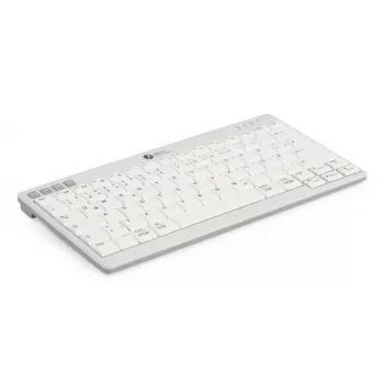 BakkerElkhuizen UltraBoard 950 V2 Wireless DE Qwertz, Tenkeyless (80 - 87%), Laidinis ir belaidis, USB + Bluetooth, Žirklinis klavišų mechanizmas, QWERTZ, Tamsiai pilka, Šviesiai pilka