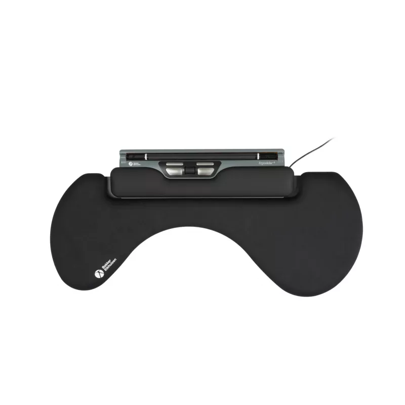 BakkerElkhuizen ErgoSlider+ Underarm Support Asymmetrical, Juoda, Dark Pilka, Geltona, Chipboard, Plastic, Polyurethane (PU), Steel, Clamp attachment, Taiwan, 310 mm, 665 mm