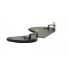 BakkerElkhuizen ErgoSlider+ Underarm Support Asymmetrical, Juoda, Dark Pilka, Geltona, Chipboard, Plastic, Polyurethane (PU), Steel, Clamp attachment, Taiwan, 310 mm, 665 mm