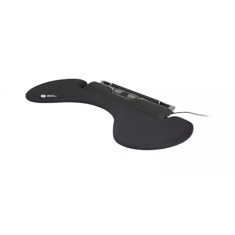 BakkerElkhuizen ErgoSlider+ Underarm Support Asymmetrical, Juoda, Dark Pilka, Geltona, Chipboard, Plastic, Polyurethane (PU), Steel, Clamp attachment, Taiwan, 310 mm, 665 mm