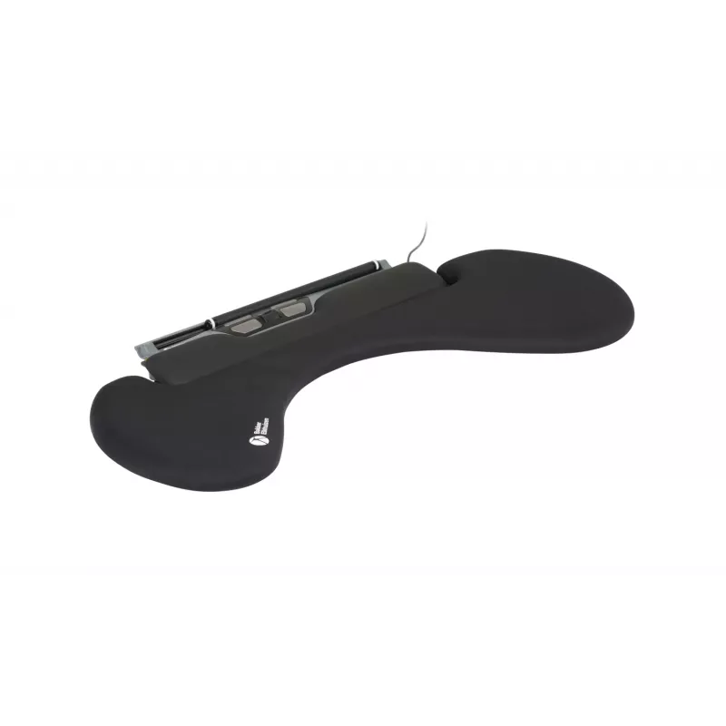 BakkerElkhuizen ErgoSlider+ Underarm Support Asymmetrical, Juoda, Dark Pilka, Geltona, Chipboard, Plastic, Polyurethane (PU), Steel, Clamp attachment, Taiwan, 310 mm, 665 mm