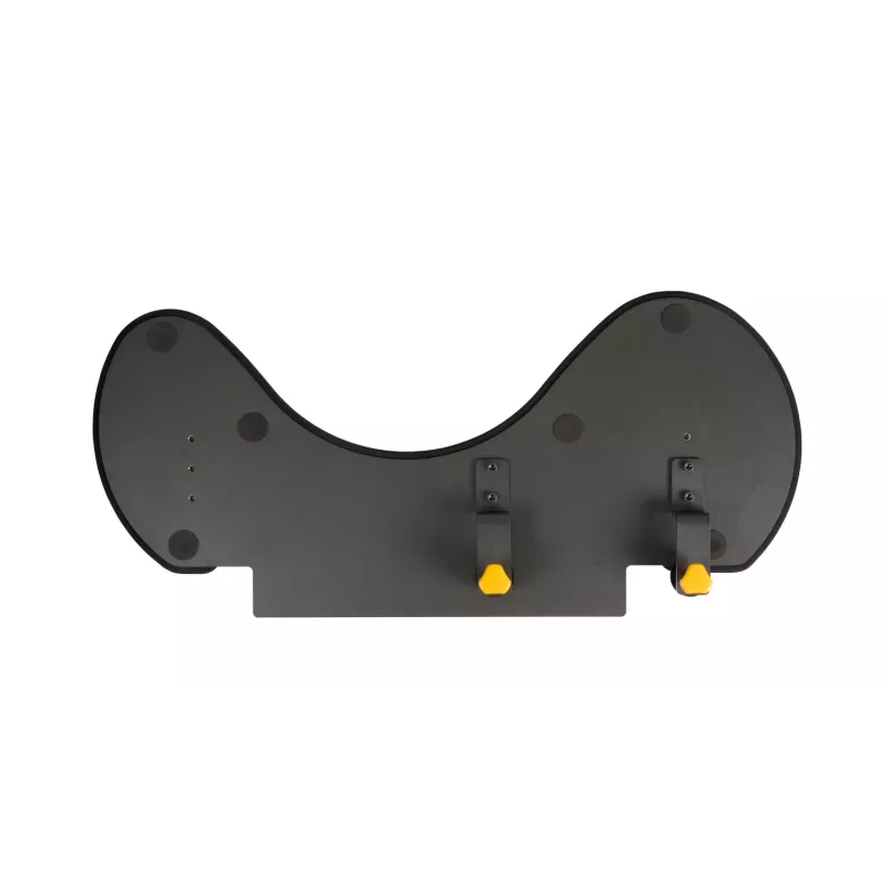 BakkerElkhuizen ErgoSlider+ Underarm Support Asymmetrical, Juoda, Dark Pilka, Geltona, Chipboard, Plastic, Polyurethane (PU), Steel, Clamp attachment, Taiwan, 310 mm, 665 mm