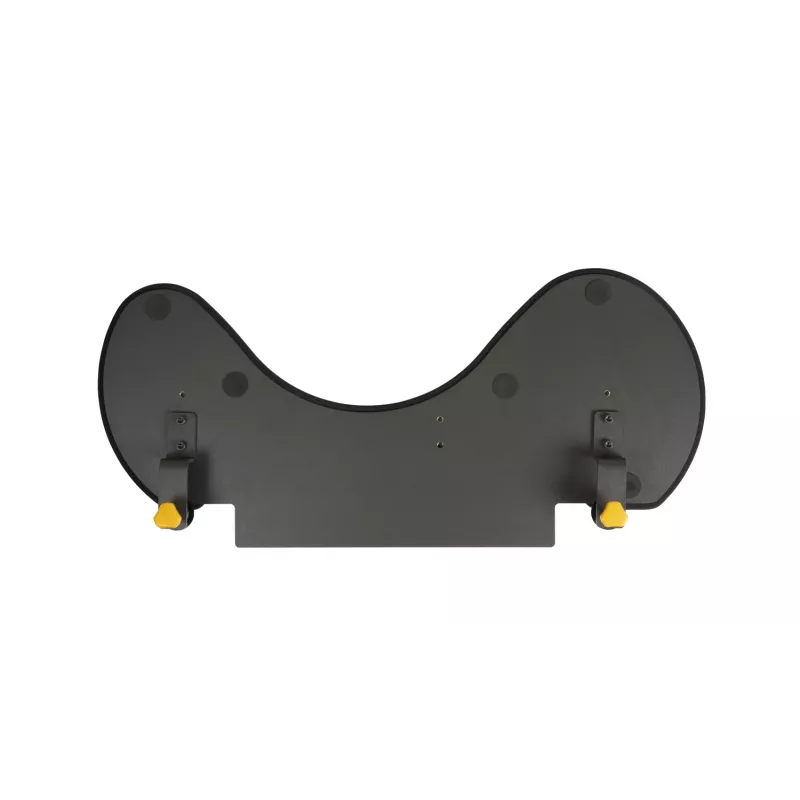 BakkerElkhuizen ErgoSlider+ Underarm Support Asymmetrical, Juoda, Dark Pilka, Geltona, Chipboard, Plastic, Polyurethane (PU), Steel, Clamp attachment, Taiwan, 310 mm, 665 mm