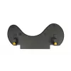 BakkerElkhuizen ErgoSlider+ Underarm Support Asymmetrical, Juoda, Dark Pilka, Geltona, Chipboard, Plastic, Polyurethane (PU), Steel, Clamp attachment, Taiwan, 310 mm, 665 mm