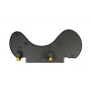 BakkerElkhuizen ErgoSlider+ Underarm Support Asymmetrical, Juoda, Dark Pilka, Geltona, Chipboard, Plastic, Polyurethane (PU), Steel, Clamp attachment, Taiwan, 310 mm, 665 mm