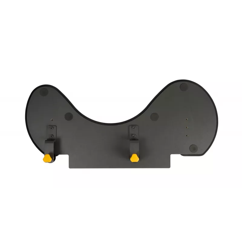 BakkerElkhuizen ErgoSlider+ Underarm Support Asymmetrical, Juoda, Dark Pilka, Geltona, Chipboard, Plastic, Polyurethane (PU), Steel, Clamp attachment, Taiwan, 310 mm, 665 mm