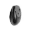 BakkerElkhuizen Handshake pelė Right, dešiniarankiams, vertikalus dizainas, optinė, RF belaidė + Bluetooth + USB Type-C, 6400 DPI, juoda, pilka