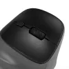 BakkerElkhuizen PRF Pro pelė Kairė, Kairiarankė, Vertikalus dizainas, Optinė, RF belaidė + Bluetooth + USB Type-C, 2400 DPI, Juoda, Pilka