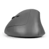 BakkerElkhuizen MidWay pelė Kairė, Kairiarankiams, Vertikalus dizainas, Optinė, RF belaidė + Bluetooth + USB Type-C, 2400 DPI, Pilka, Juoda