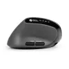 BakkerElkhuizen MidWay pelė Kairė, Kairiarankiams, Vertikalus dizainas, Optinė, RF belaidė + Bluetooth + USB Type-C, 2400 DPI, Pilka, Juoda