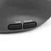 BakkerElkhuizen MidWay pelė Kairė, Kairiarankiams, Vertikalus dizainas, Optinė, RF belaidė + Bluetooth + USB Type-C, 2400 DPI, Pilka, Juoda
