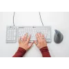 BakkerElkhuizen UltraBoard 955 V2 Numeric, USB, 22, Nešiojamasis kompiuteris / PC, 1.5 m, Tamsiai pilka, Šviesiai pilka