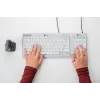 BakkerElkhuizen UltraBoard 955 V2 Numeric, USB, 22, Nešiojamasis kompiuteris / PC, 1.5 m, Tamsiai pilka, Šviesiai pilka