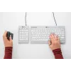BakkerElkhuizen UltraBoard 955 V2 Numeric, USB, 22, Nešiojamasis kompiuteris / PC, 1.5 m, Tamsiai pilka, Šviesiai pilka