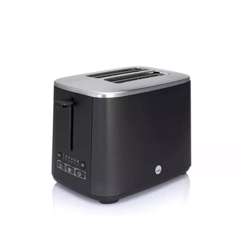 2 riekių skrudintuvas Wilfa CT-1000MB — 1000 W, juodas plieninis korpusas
