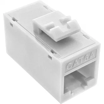 InLine Keystone RJ45 lizdas/kištukinis lizdas, neekranuotas, Cat.6A, pakuotėje 8 vnt., baltas